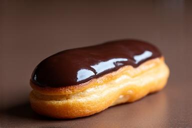 Chocolade eclair perfect geglazuurd